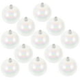 thumbnail image 2 of ADDHAT 12pcs Plastic Globes White Bulbs Hanging Decor Wedding Christmas Ornaments, 2 of 7