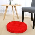 thumbnail image 3 of PiccoCasa Home Corduroy Round Shaped Thickened Pillow Seat Chair Cushion Pad Mat Red, 3 of 6