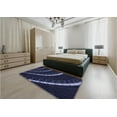 thumbnail image 4 of Ahgly Company Indoor Rectangle Patterned Deep Periwinkle Purple Area Rugs, 2' x 5', 4 of 6