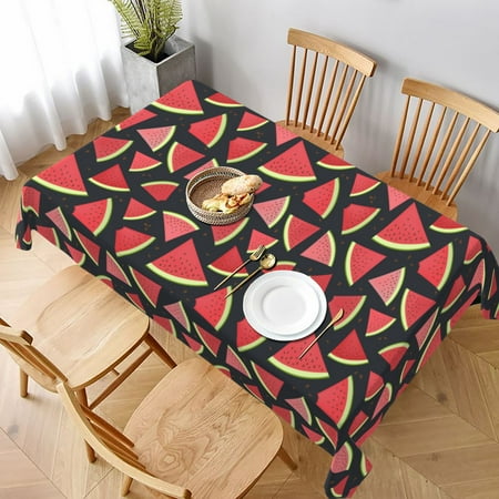 

Tablecloth Watermelon Table Cloth For Rectangle Tables Waterproof Resistant Picnic Table Covers For Kitchen Dining/Party(60x90in)