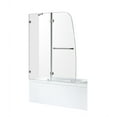 thumbnail image 4 of ANZZI Pacific Series 48 in. W by 58 in. H Frameless Hinged Tub Door in Chrome, 4 of 11