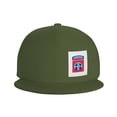 thumbnail image 2 of Flat Bill Visor Classic Snapback Hat Us Army Retro 82nd Airborne Division Adjustable Style Baseball Cap, 2 of 7
