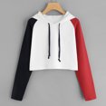 thumbnail image 2 of Vedolay Tops Long Sleeve Shirts for Women 2023 Crewneck Casual Workout Loose Oversized Sweatshirts,Red S, 2 of 4