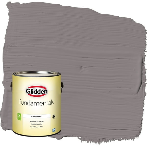 Glidden Fundamentals Pewter Mug / Gray Eggshell Interior Paint, 1 Gallon
