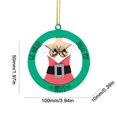 thumbnail image 3 of Colgantes navideños para el hogar Jingle My Bells decoración navideña única de madera, 3 of 8