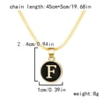thumbnail image 3 of YYKihy A Z Capital Letter Initial Necklace For Women Chain Alphabet Pendant Gold Plated Clavicle Necklaces Collar Jewelry, 3 of 9