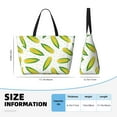 thumbnail image 4 of Pofeuu Corns Print Beach Bag,Waterproof Sandproof Beach Tote Bag, Large Capacity Foldable Beach Bags for Women, 4 of 7