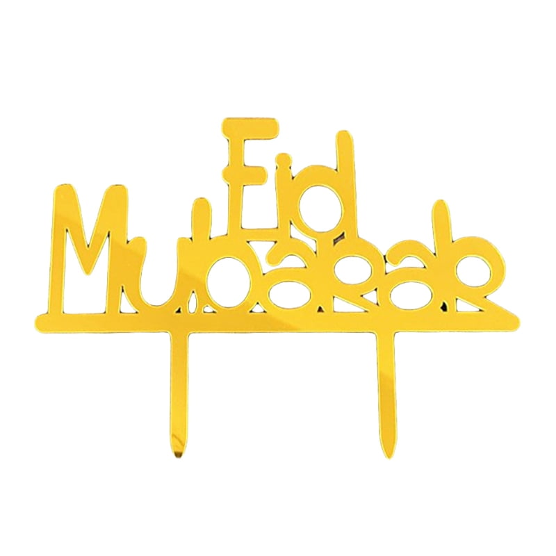 Details about   5pcs Glitter Eid Mubarak Cupcake Toppers Ramadan Festival Islamic Muslim Party 