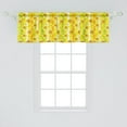 thumbnail image 2 of Ambesonne Yellow Flower Window Valance, Narcissus Blossom, 54" X 18", Yellow Apple Green, 2 of 3