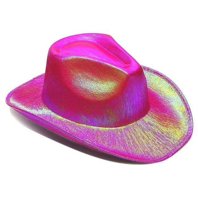 Vaquero Con Purpurina Brillante, Sombrero De Vaquero Occidental De Caballero Nacarado Colorido Para Halloween, Carnaval Y Navidad Advancent HA046717-03