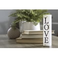 thumbnail image 6 of P. Graham Dunn Love Greenery Whitewash 7.25 x 1.5 Inch Wood Vertical Tabletop Block Sign, 6 of 6