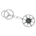 thumbnail image 3 of KAKOWELY compass key fob Miniature Compass Keychain Nautical Rudder Keyring with Portable Compass Outdoor Adventures Keyring Metal Key Holder for Sailors Boaters, 3 of 4