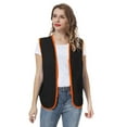 thumbnail image 3 of Toptie Supermarket Uniform Vest Zipper Volunteers Event Vest Unisex Waistcoat-Black-XL, 3 of 7