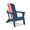 Multicolor, variant on Heywoo Folding Adirondack Chair HDPE Outdoor All-Weather Chair for Patio, Garden, Backyard, Lawn, Fire Pit,Lake Blue