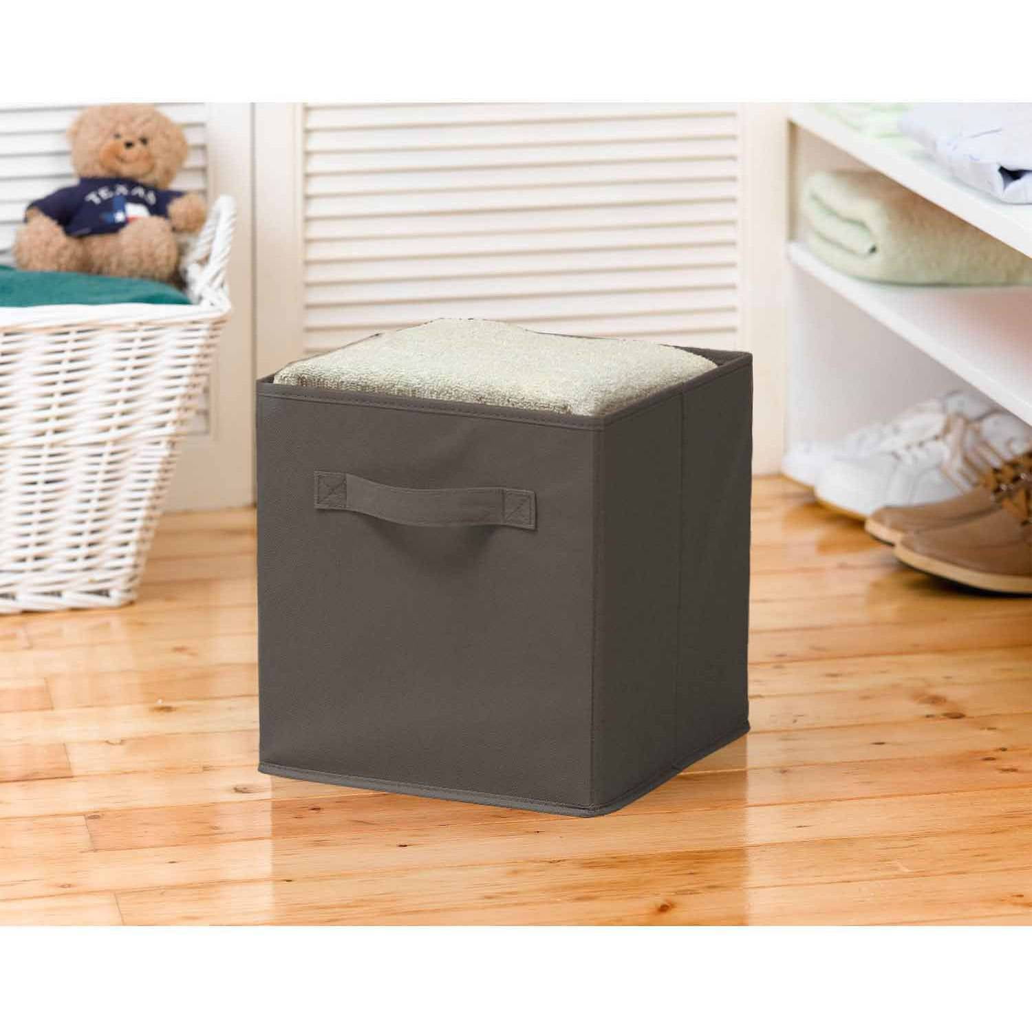 Sorbus Foldable Storage Cube Basket Bin 6pk Gray Com