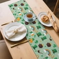 thumbnail image 3 of St. Patrick's Day and Flags Table Runner,Kitchen Dining Table Decoration for Home Party Decor,13"x48" Heat Resistant,Wrinkle-Free,Machine Washable, 3 of 6