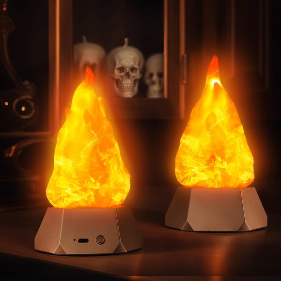 Lámpara Flame BLCTec, parpadeante, recargable por USB, 35 H, IP44, paquete de 2