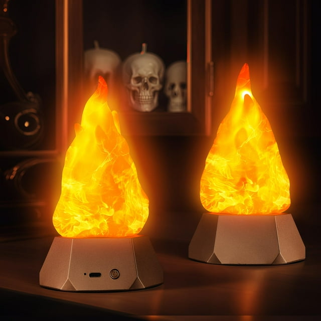 Lámpara Flame BLCTec, parpadeante, recargable por USB, 35 H, IP44, paquete de 2