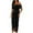 Black, variant on formal Gowns and Evening Dresses Holiday Dress Ladies One Shoulder Slit Dress Velvet Skirt
