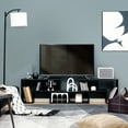 thumbnail image 3 of Topbuy Sturdy Television Stand, Wood Black, 26.50 x 12.00 x 17.00", 49 lbs, 3 of 10