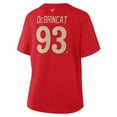 thumbnail image 3 of Women's Fanatics Alex DeBrincat Red Detroit Red Wings Authentic Stack Name & Number T-Shirt, 3 of 3
