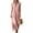 Pink, variant on SAWOBUUN Womens Cotton Maxi Dress Sleeveless Deep V Neck Side Split Casual Summer Long Dress with Pockets