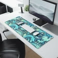 thumbnail image 2 of Long Mouse Pads for Desk,Blue Paisley and Floral Pattern Desk Mats on Top Of Desks, Desk Mouse Pad Extra Large with 3mm Non-Slip Base and Stitched Edge for Gaming,Office,Work,Home 31.5"x11.8", 2 of 6