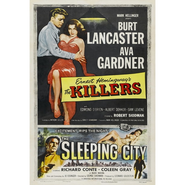 The Sleeping City Movie Poster Style A 27 X 40 1950 Walmart Com Walmart Com
