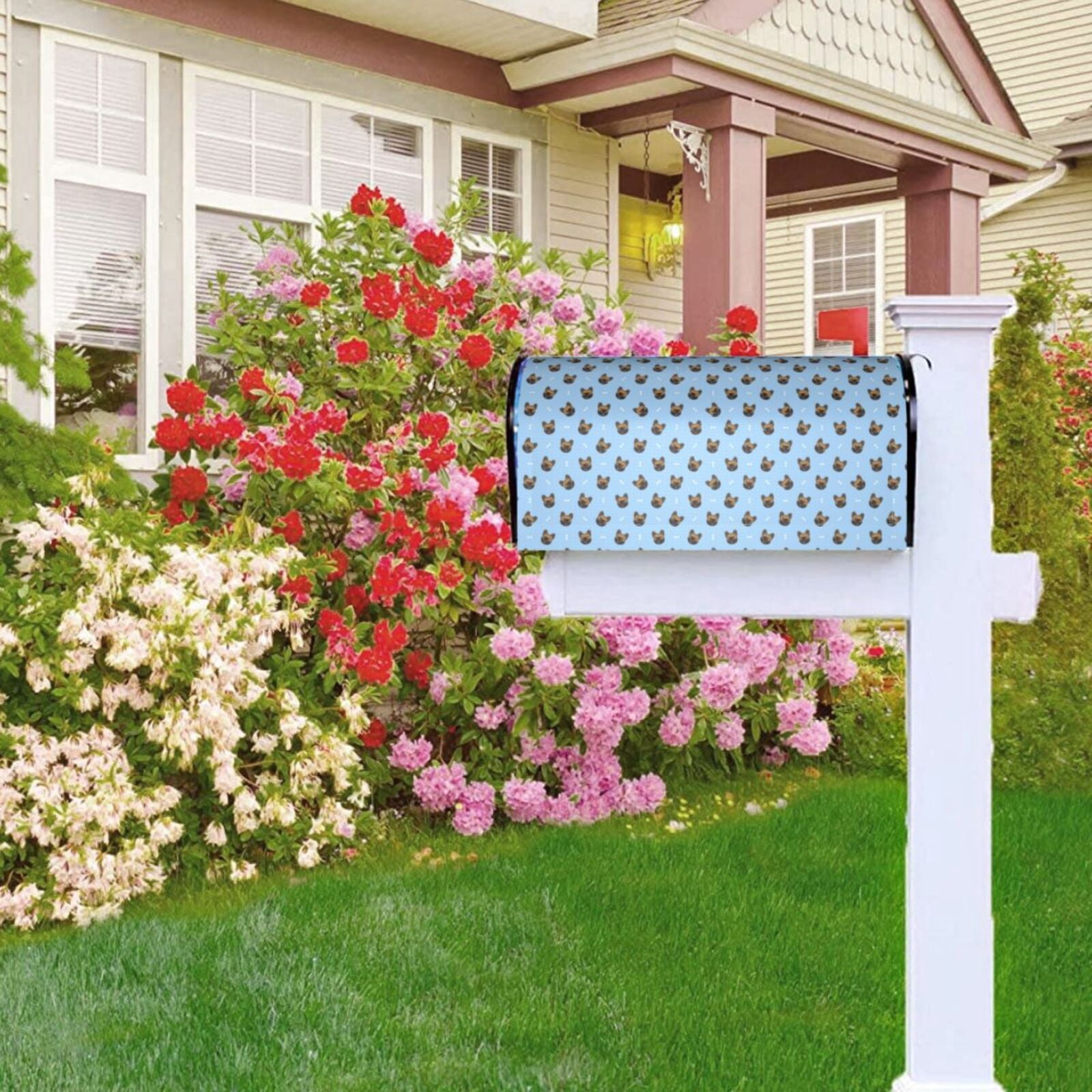 Kdxio Magnetic Mailbox Cover 21x18 in Mailbox Cover Outdoor Decoration Holiday Mailbox Covers for Home Garden Yard-21x18 in