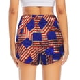 thumbnail image 4 of Goofa Vintage USA Flag Printed Women 2 in 1 Running Shorts,Quick Dry Athletic Workout Shorts,High Waisted Athletic Shorts with Liner Pockets-X-Large, 4 of 9