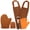 Bronze, variant on INCTUO 5 Piece Self Tanning Mitt Applicator Kit, Soft Tanner Mitt Set with Exfoliating Glove, Back Lotion Applicator, Face Makeup Brush, Mini Finger Face Self Tanner Mitt for Lotions, Mousses,Creams