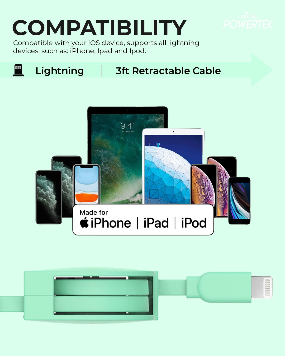 Retractable Lightning Cable