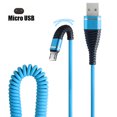 thumbnail image 1 of Klonfd Micro USB Fish Tail Spring Durable Cable Data Fast Charging For Android Phone, 1 of 3