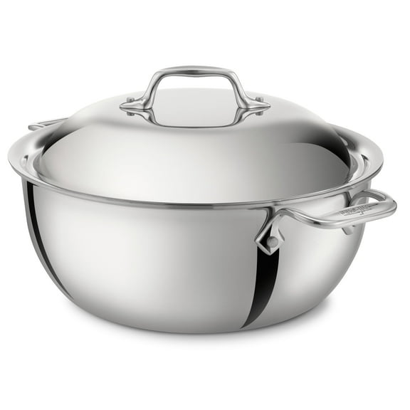 All-Clad D3 Stainless 3-ply Bonded Cookware, Dutch Oven, 5.5 quart