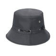 thumbnail image 4 of Baohd 1/2/3/5 Polyester Breathable Fisherman Cap For Sun Protection And Comfort Sunscreen Fisherman Cap Hat Summer darkgray 58cm 5PCS, 4 of 6
