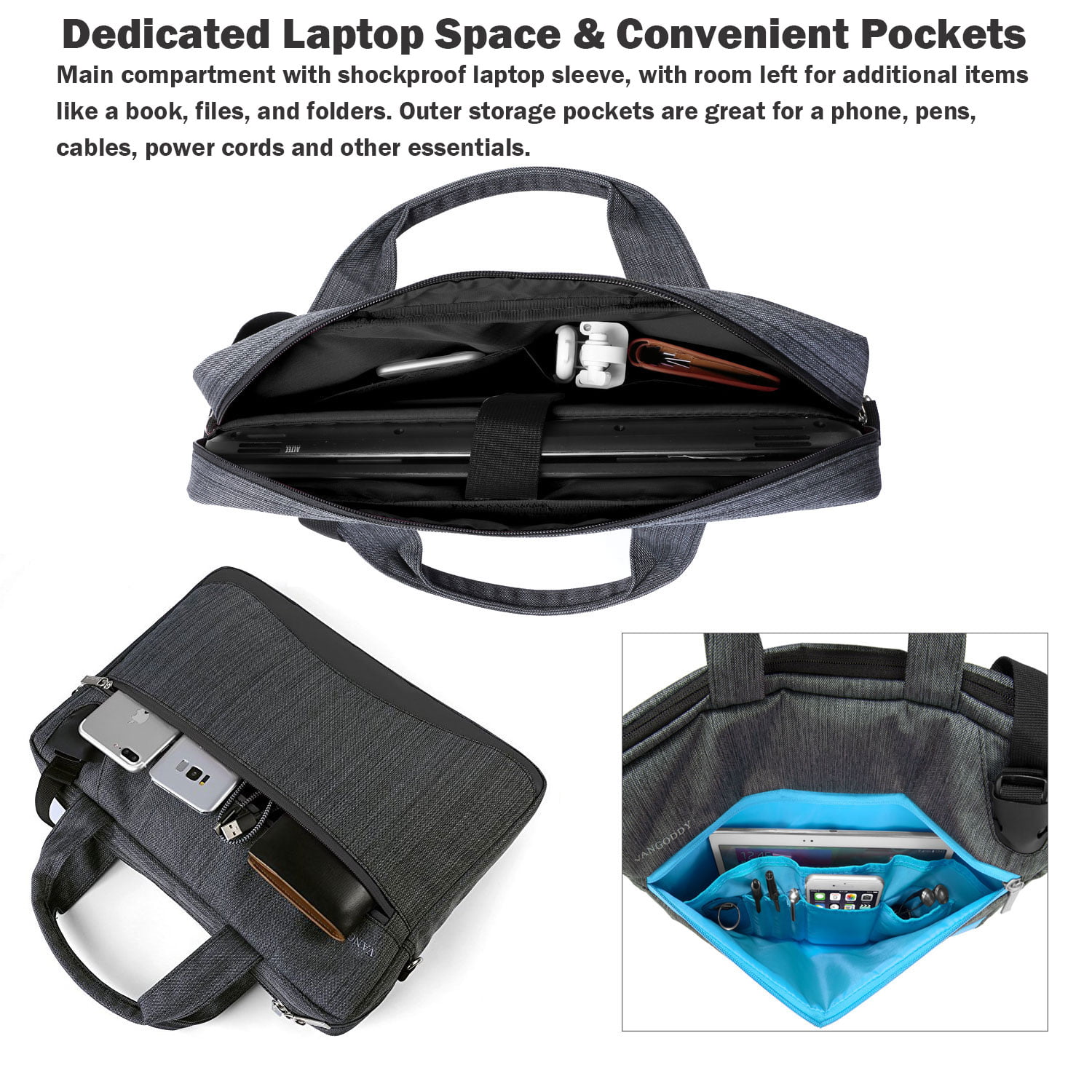 Vangoddy 13-inch Laptop Shoulder Messenger Bag for Galaxy Book, Chromebook,  NoteBook 7, 9, Flash 13.3