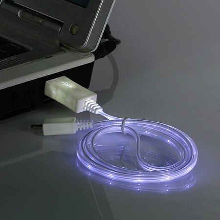 USB Charger Charging Sync Visible LED Flashing Data Cable For Samsung S4