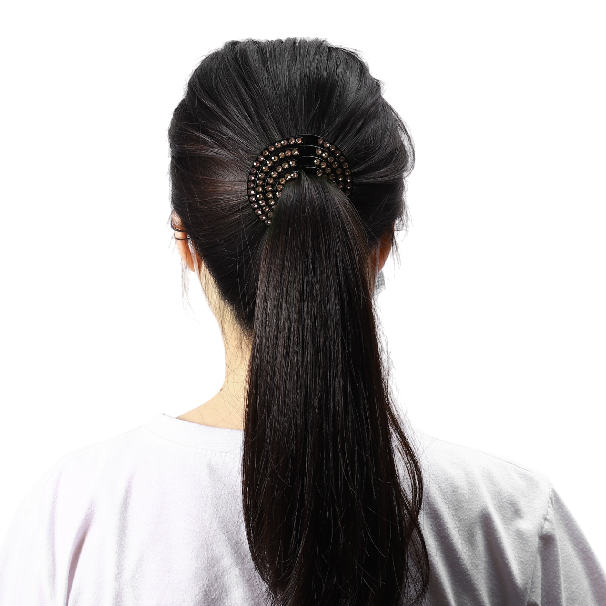 Unique Bargains Dome Round Hair Clips, Suitable Daily Styling and Makeup Champagne