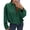 Dark Green, variant on Long Sleeved Women Spring Fall Faux Suede Bomber Jackets Turn-down Collar Casual Lapel Zipper Jacket