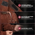 thumbnail image 2 of Chaqueta de soldadura de cuero Coat ARCCAPTAIN resistente al fuego, 2 of 6