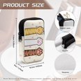 thumbnail image 6 of SEANATIVE Zipper Eyeglass Case for 2 Pairs of Glasses, Lightweight Glasses Case Dual Compartment Sunglasses Pouch Portable Travel Eyewear Holder Bag for Men Women, Cute Cat Paw Beige, 6 of 7