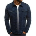 thumbnail image 5 of Casual Men Jacket Denim Button Shirt, 5 of 6