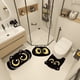 thumbnail image 1 of Juego de tres alfombrillas divertidas para baño | Alfombrilla absorbente de diatomeas | Alfombrilla antideslizante de secado rápido con estampados de gato, cerdo e hipopótamo | Alfombrilla multiusos, 1 of 5