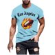 thumbnail image 3 of Tops para hombre, blusas y camisas de manga corta con cuello redondo para hombre, jersey informal con cuello redondo estampado para hombre, pantalones cortos deportivos para fitness, blusa de poliéste, 3 of 5