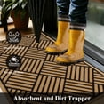 thumbnail image 6 of MeyJey Indoor Doormat 24"x36", Non Slip Door Mats for Inside Washable, Front Door Entry Rug for Entryway Indoor, Dirt Trapper Absorbent Welcome Floor Mats for Home Indoor, Black/Brown, 6 of 10