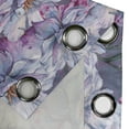 thumbnail image 4 of Ambesonne Flowers Grommet Curtain, Wild Roses Vintage Floral, 50"x60", Purpleblue Lilac and Fuchsia, 4 of 5