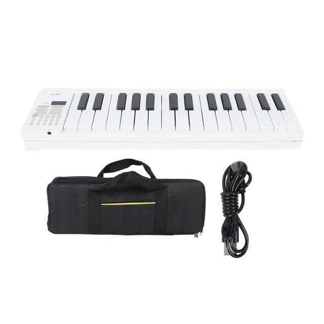 Piano plegable portátil de 61 teclas, instrumento electrónico plegable de juguete con reproducción de grabación