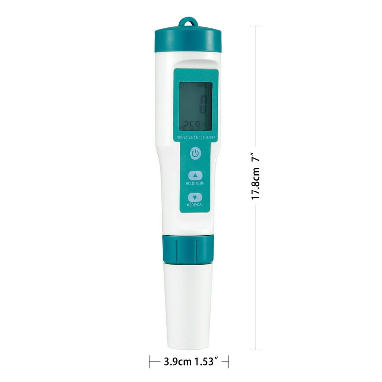 Dazone Water Quality Meter Tester, Portable 7 in 1 Backlight