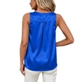thumbnail image 4 of Posijego Satin Tank Tops for Womensilk Blouses Solid Color Casual Dressy Summer Shirt Sleeveless Tank Tops for Business Work, 4 of 9