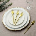 thumbnail image 4 of Efavormart 24 Pack | 8" Gold Heavy Duty Plastic Forks, Disposable Premium Plastic Silverware, 4 of 11